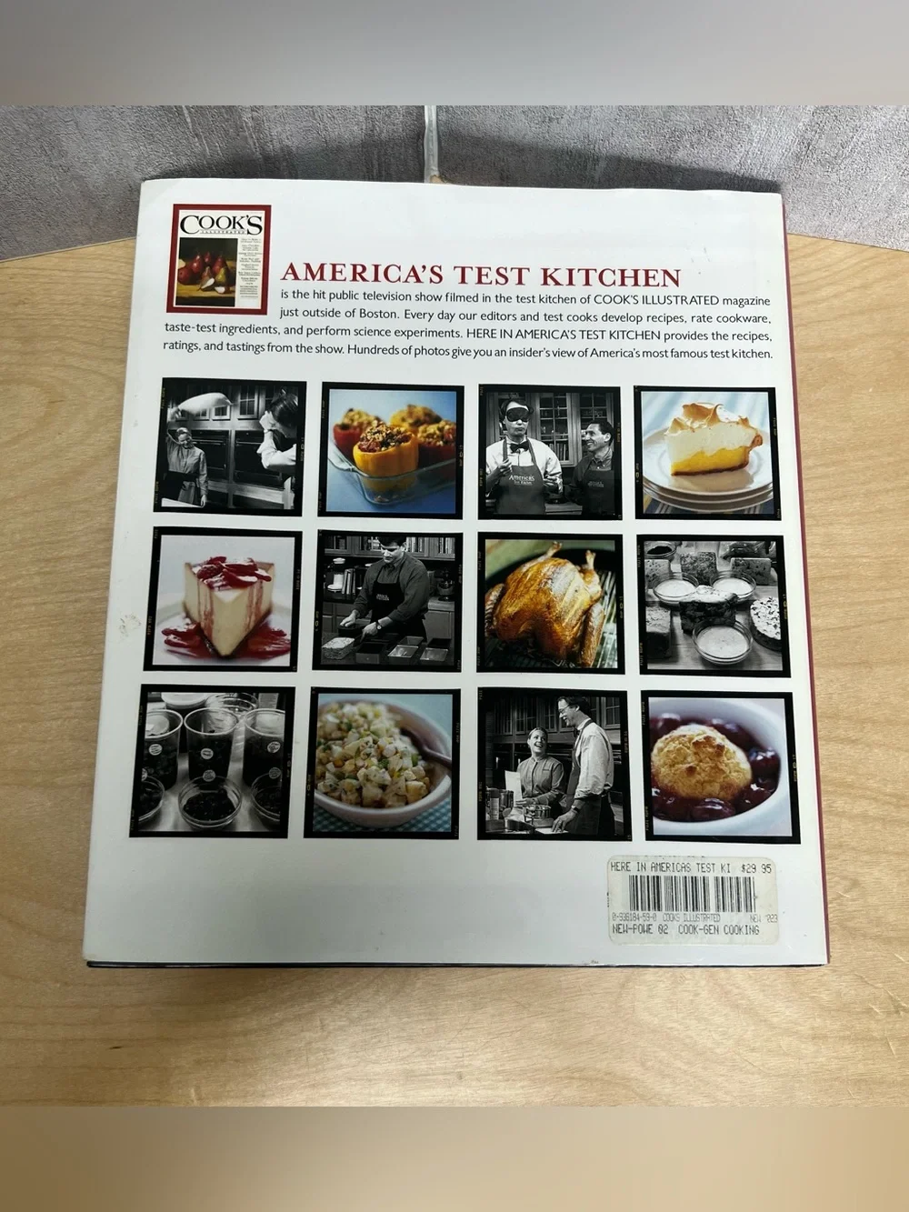 Here in America's Test Kitchen PBS Cookbook 2002 1st Edition Hardcover